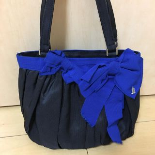 ランバンオンブルー(LANVIN en Bleu)のリボンハンドバック LANVIN en Bleu(ハンドバッグ)