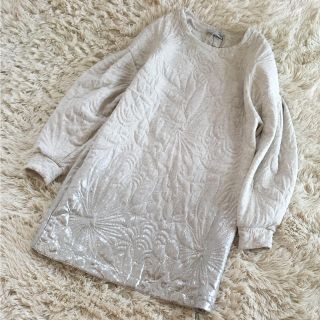 ザラ(ZARA)のZARAドロップショルダー チュニックワンピースS 新品(ひざ丈ワンピース)