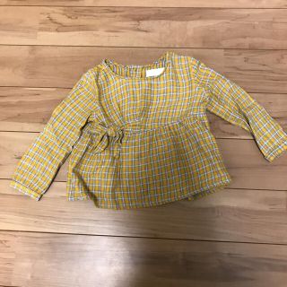 ザラキッズ(ZARA KIDS)のmucho様専用☆zara   baby girl  チェックトップス 92㎝(Tシャツ/カットソー)