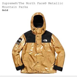 シュプリーム(Supreme)のsupreme north face mountain parka gold s(マウンテンパーカー)