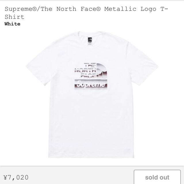 M 値下げ不可 Supreme The North Face  Tシャツ