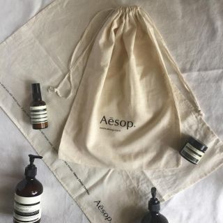 イソップ(Aesop)のAesop イソップ ショッパー巾着＋布タオル(ショップ袋)