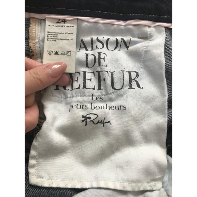 Maison de Reefur(メゾンドリーファー)の【美品】MAISON DE REEFUR ストレートデニム 24inc レディースのパンツ(デニム/ジーンズ)の商品写真