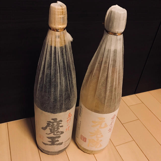 芋焼酎魔王 1800ml、元老院1800ml(北海道から関東送料込)