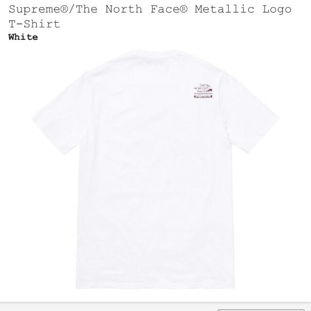 supreme × THE NORTH FACE Tee 白 XL