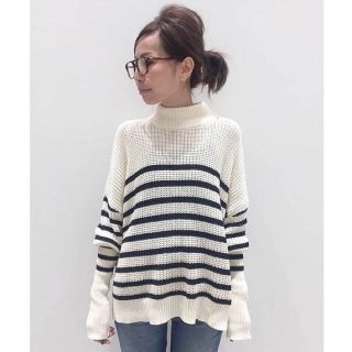 アパルトモンドゥーズィエムクラス(L'Appartement DEUXIEME CLASSE)の☆専用☆L′Appartement ☆アゼ Border Knit新品(ニット/セーター)