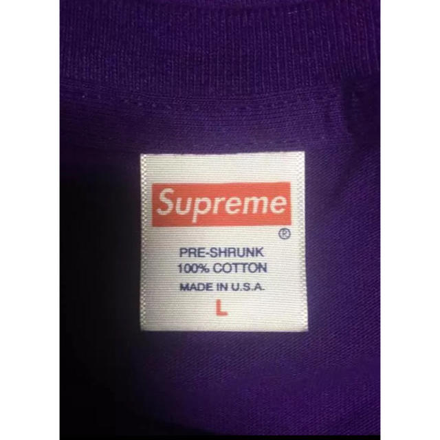 Supreme(シュプリーム)のSupreme シュプリーム  無地 ロンT 紫 メンズのトップス(Tシャツ/カットソー(七分/長袖))の商品写真