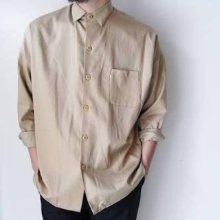 コモリ(COMOLI)のwhowhat wide shirt ワイドシャツ ベージュ(シャツ)