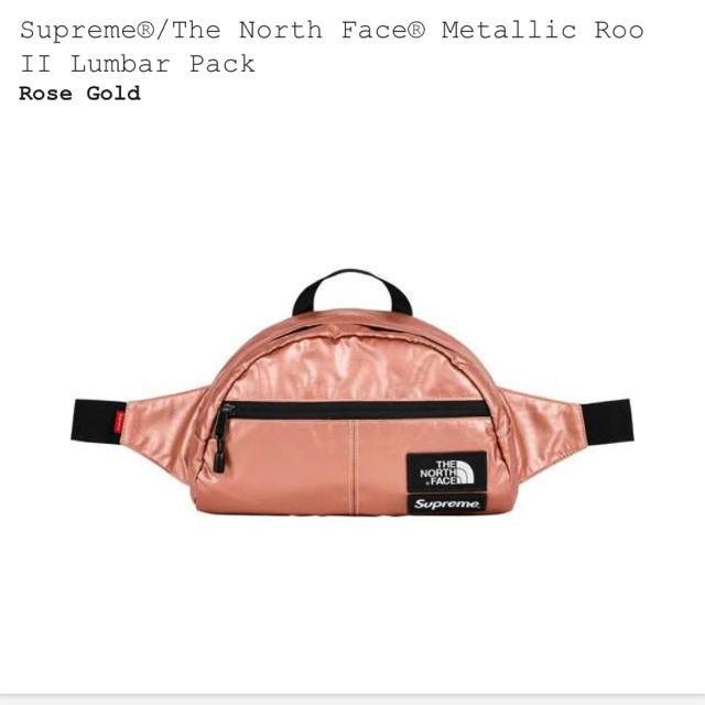 supreme north  face ウェストバッグ ピンク