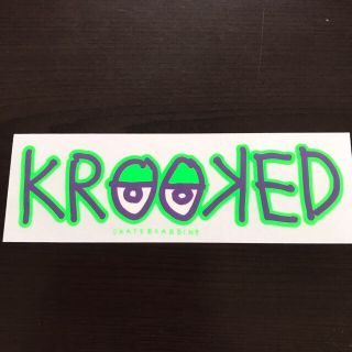 【縦5.8cm横17.8cm】krooked ステッカー