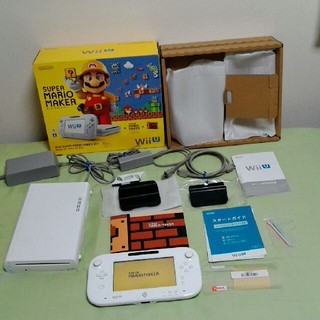 ウィーユー(Wii U)の任天堂wiiu　マリオメーカーがすぐ遊べるセット（32G）正常動作確認済おまけ付(家庭用ゲーム機本体)