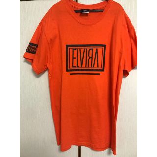 エルヴィア(ELVIA)のELVIRA ロゴ Tシャツ オレンジ(Tシャツ/カットソー(半袖/袖なし))