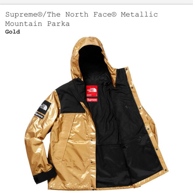 Supreme(シュプリーム)のM Supreme TNF Gold  メンズのジャケット/アウター(マウンテンパーカー)の商品写真