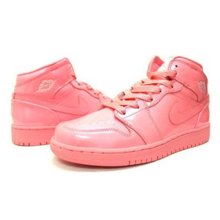 ナイキ(NIKE)の貴重☆NIKE☆AIR JORDAN 1 MID☆エアジョーダン1☆ピンク(スニーカー)