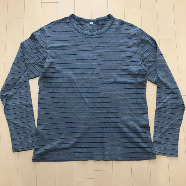 MUJI (無印良品)(ムジルシリョウヒン)の長袖Tシャツ 縞 メンズのトップス(Tシャツ/カットソー(七分/長袖))の商品写真