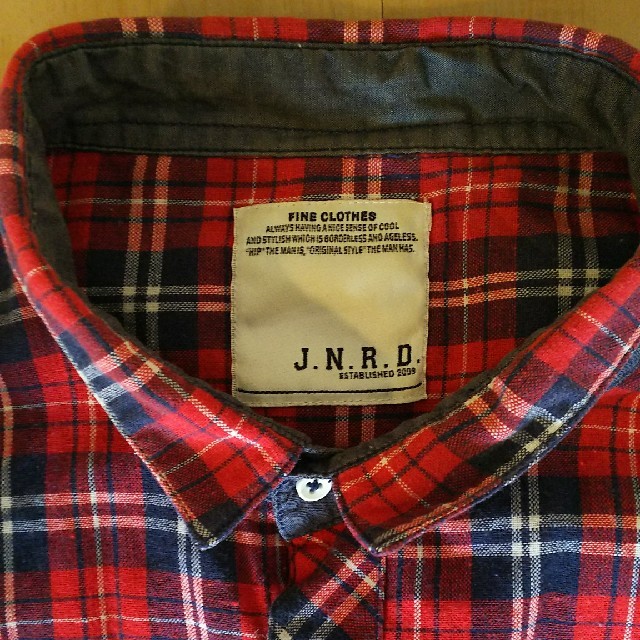 JUNRED(ジュンレッド)の再値下❗️ J.N.R.D ジュンレッド チェック シャツ 7分 L 美品 メンズのトップス(シャツ)の商品写真