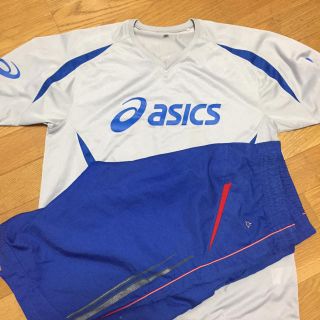 アシックス(asics)のアシックス★サッカー★シャツ&パンツセット(ウェア)