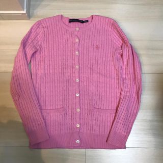 ラルフローレン(Ralph Lauren)の【ラルフローレン】定番 カーディガン ピンク 美品(カーディガン)