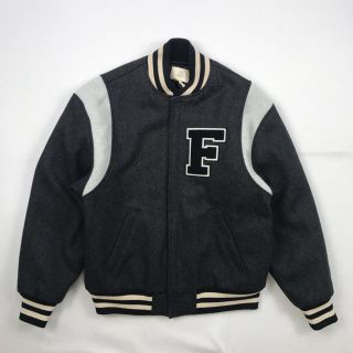 フィアオブゴッド(FEAR OF GOD)のFOG fear of god ウールスタジアムジャケット グレー(ミリタリージャケット)