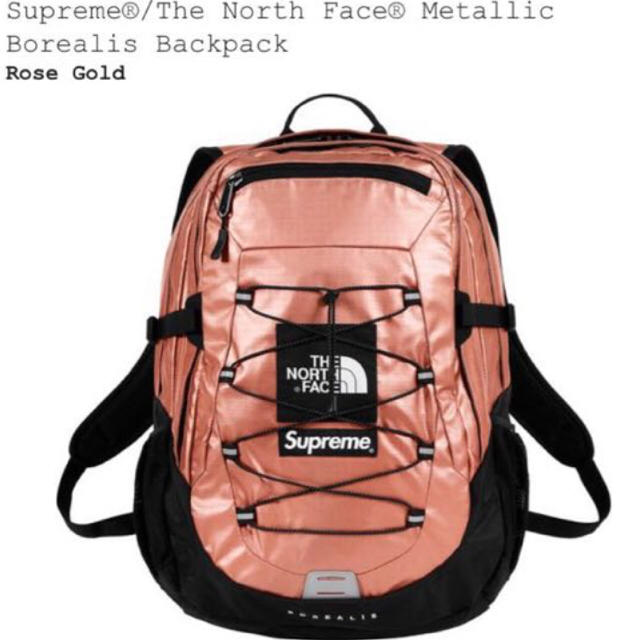 18ss supreme north Face backpack Rose