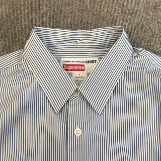 シュプリーム(Supreme)の希少 Supreme×CdG SHIRTS 2012SS ストライプ シャツ (シャツ)