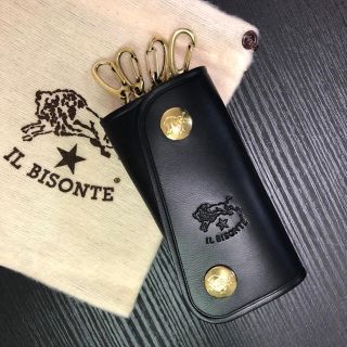 IL BISONTE - 新品 イルビゾンテ キーケース 黒 本革 スマートキー