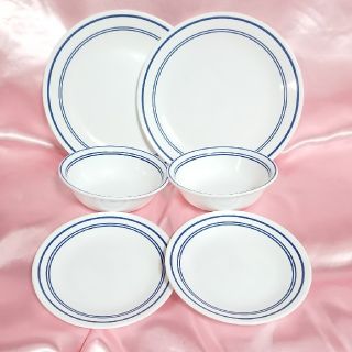 コレール(CORELLE)のコレール新品ランチプレートＬ☆ブレッドプレート☆サラダボール各２枚合計６枚セット(食器)