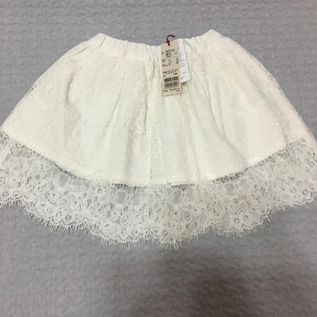 petit main(プティマイン)のpetitmain    総レーススカート90cm キッズ/ベビー/マタニティのキッズ服女の子用(90cm~)(スカート)の商品写真