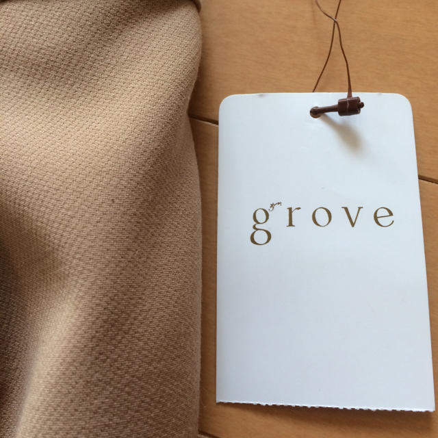 grove(グローブ)のピピ様専用  新品未使用 タグ付 タイトスカート ベージュ L   レディースのスカート(ひざ丈スカート)の商品写真