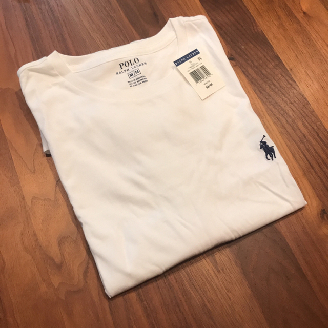 POLO RALPH LAUREN(ポロラルフローレン)のPOLO RALPH LAUREN　ラルフローレン　ホワイト（M）Ms　新品 メンズのトップス(Tシャツ/カットソー(半袖/袖なし))の商品写真