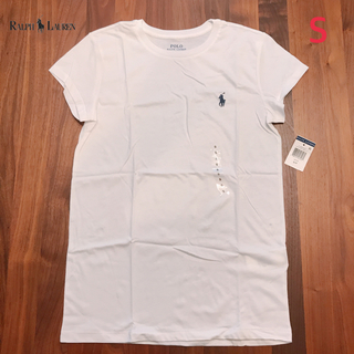 ポロラルフローレン(POLO RALPH LAUREN)のPOLO RALPH LAUREN　ホワイトワンポイントT　Ws（S）　新品(Tシャツ(半袖/袖なし))