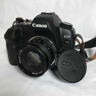 キヤノン(Canon)の【早い者勝ち‼︎】Carl Zeiss planar 50mmF1.7 キヤノン(レンズ(単焦点))