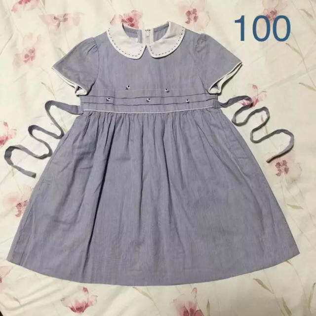 美品】familiar ワンピース 100 お受験 フォーマル-