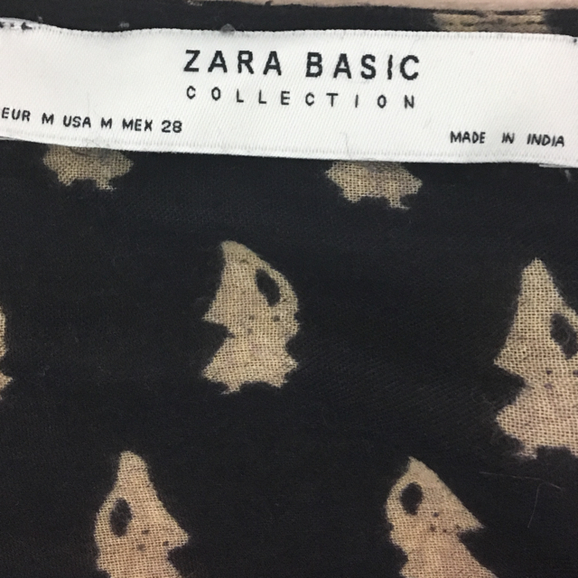 ZARA(ザラ)のZARAプリント地 キモノ風トップス レディースのトップス(カーディガン)の商品写真