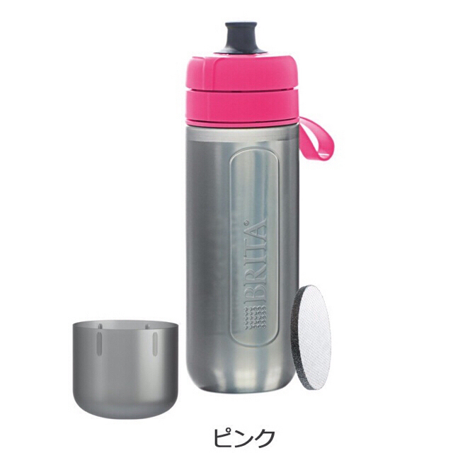 BRITA ブリタ 浄水ボトル 水筒 fill&go Active ピンクの通販 by Maき's shop｜ラクマ