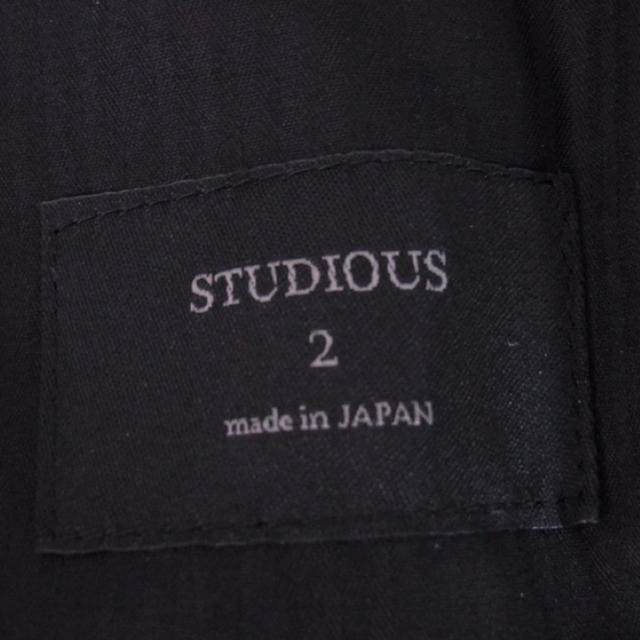 STUDIOUS(ステュディオス)のシュ 様専用  STUDIOS/ポリエステル テーパードスラックス ブラック メンズのパンツ(スラックス)の商品写真