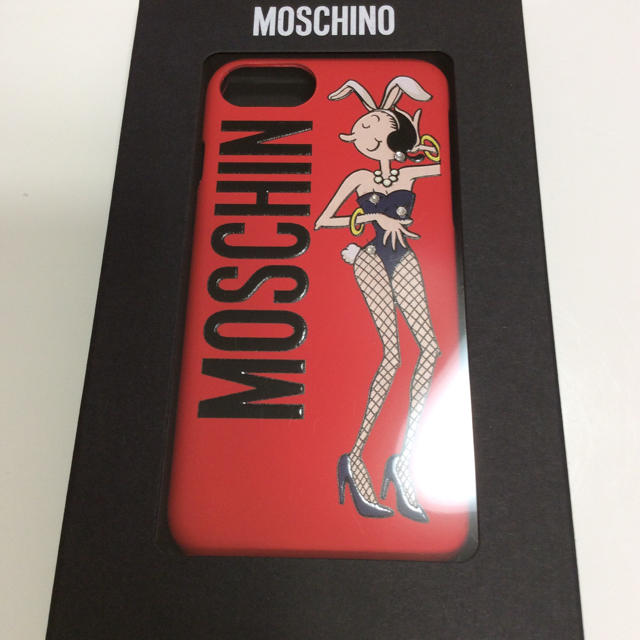 MOSCHINO(モスキーノ)のモスキーノ 新作 iPhone ケース バニー オリーブ 新品 スマホ/家電/カメラのスマホアクセサリー(iPhoneケース)の商品写真