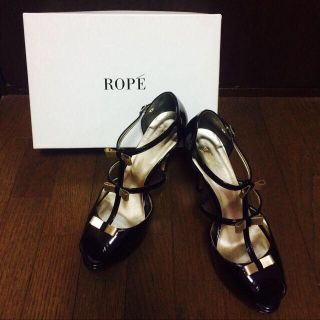 アダムエロぺ(Adam et Rope')のROPE' リボンパンプス(ハイヒール/パンプス)