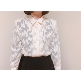 フラワー(flower)の【今日のみお値下げ】古着屋 花柄 ブラウス(シャツ/ブラウス(長袖/七分))