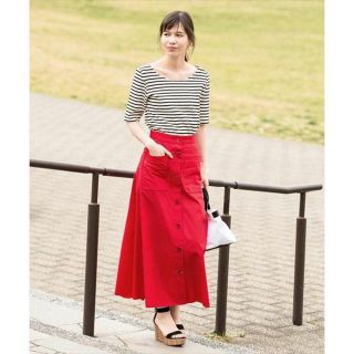 Adam et Rope' - ADAM ET ROPEアダムエロペ釦あきスカート前 Adam et Rope' - ADAM ET ROPEアダムエロペ釦あきスカート前