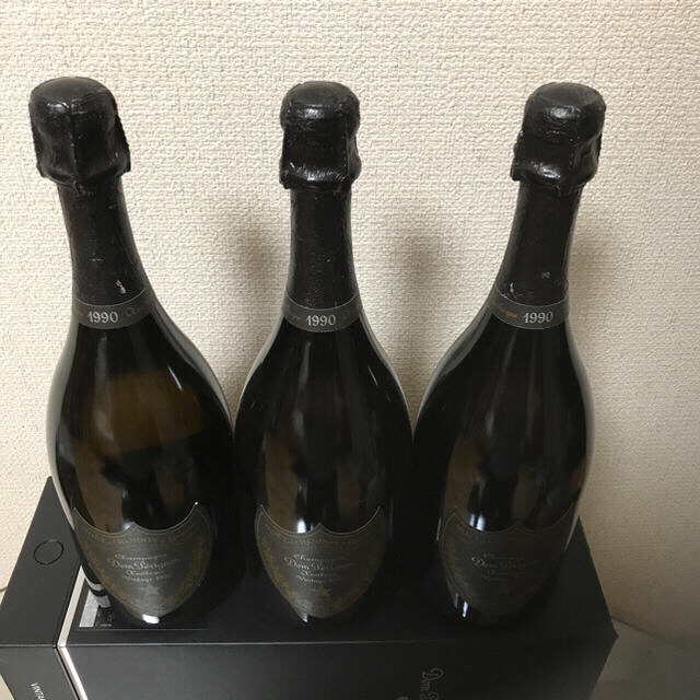 Dom Pérignon(ドンペリニヨン)のドンペリエノテーク 1990 「ヴィンテージ」3本セット 食品/飲料/酒の酒(シャンパン/スパークリングワイン)の商品写真