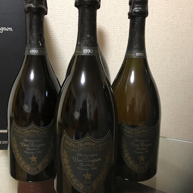 Dom Pérignon(ドンペリニヨン)のドンペリエノテーク 1990 「ヴィンテージ」3本セット 食品/飲料/酒の酒(シャンパン/スパークリングワイン)の商品写真