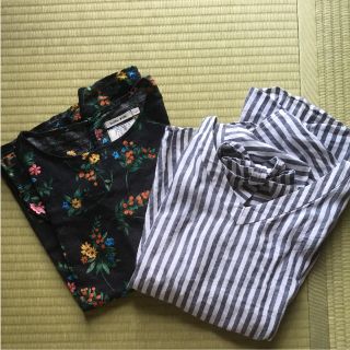 グローバルワーク(GLOBAL WORK)の専用 GWフレンチリネントップス L 2枚セット(カットソー(長袖/七分))