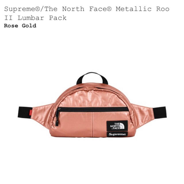 新品 Supreme The North Face メタリック ウエストバッグのサムネイル