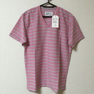 アズールバイマウジー(AZUL by moussy)のSsize『新品』AZUL by moussy タックボーダー半袖Tシャツ(その他)