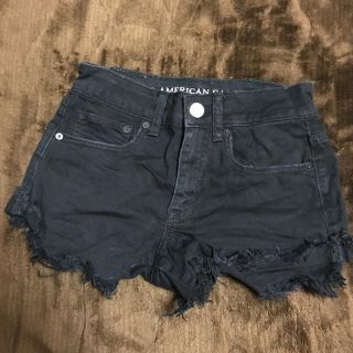 アメリカンイーグル(American Eagle)のAmerican eagle 黒デニムショートパンツ(デニム/ジーンズ)