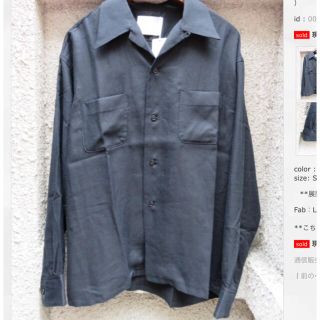 サンシー(SUNSEA)のneon sign 16aw オープンカラーシャツ(シャツ)