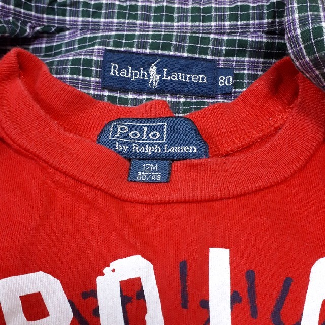 POLO RALPH LAUREN(ポロラルフローレン)のラルフローレン　80　セット キッズ/ベビー/マタニティのベビー服(~85cm)(Ｔシャツ)の商品写真