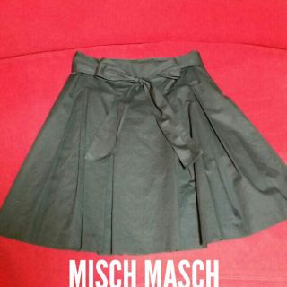 ミッシュマッシュ(MISCH MASCH)のMISCH MASCH スカート 黒 リボン付(ひざ丈スカート)