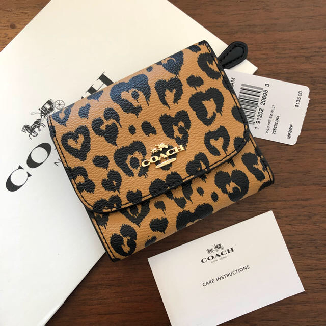 COACH(コーチ)のCOACH コーチ 三つ折り財布 豹柄 レオパード柄 折り財布 レディースのファッション小物(財布)の商品写真